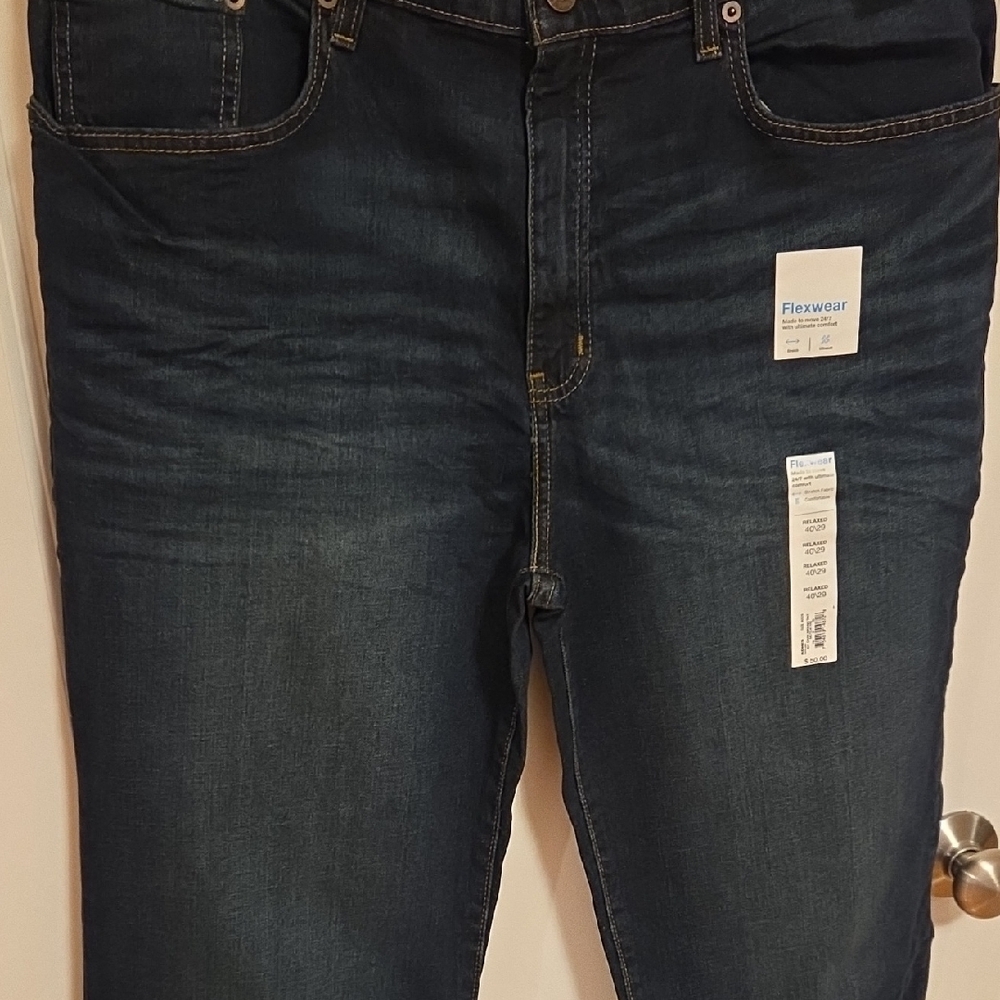 Sonoma Flexwear Relaxed Jeans in Dark Blue